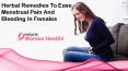 Herbal Remedies To Ease Menstrual Pain And Bleeding In Females