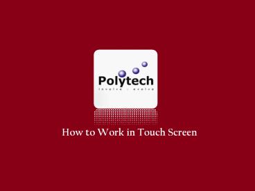 Touch Panel Manufacturers in Singapore