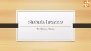 Chennai Best Interiors Shamala Interiors