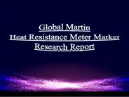 Global Martin Heat Resistance Meter Market Research Report