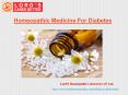Homeopathic Medicine For Diabetes PowerPoint PPT Presentation