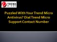 Puzzled With Your Trend Micro Antivirus? Dial Trend Micro Support Contact Number PowerPoint PPT Presentation