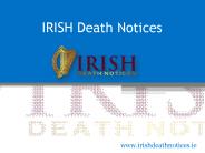 Newspaper Death Notices