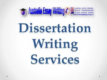 Dissertation Writing Services