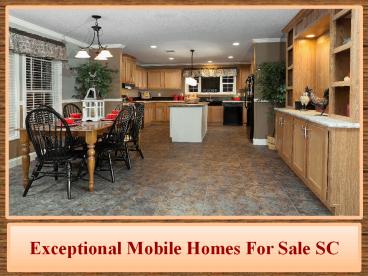 Exceptional Mobile Homes For Sale SC