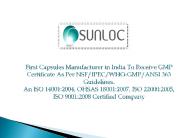 Hard Gelatin Capsule–A Brief