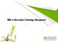 MBA in Information Technology Management PowerPoint PPT Presentation