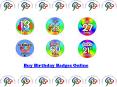 Birthday badges online