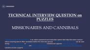 Cannibals and Missionaries