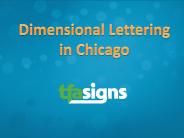 Dimensional Lettering in Chicago