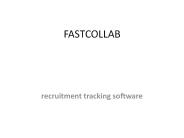 recruitment tracking software - fastcollab
