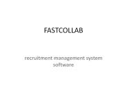 recruitment management system software - fastcollab