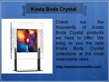Kosta Boda Crystal