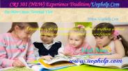 CRJ 301 (NEW) Experience Tradition/uophelp.com