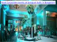 Host Corporate events at banquet halls in Bangalore PowerPoint PPT Presentation