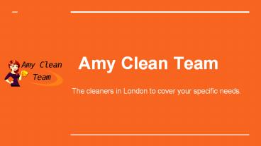 London's Amy Clean Team