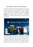 Top 7 Responsive Drupal Themes for Web Design PowerPoint PPT Presentation
