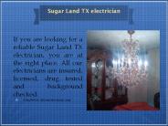 Sugar Land TX electrician