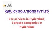seo services in Hyderabad-Quuick solutions