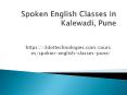 Best Spoken English Classes In Pune| 3DOT Technologies PowerPoint PPT Presentation
