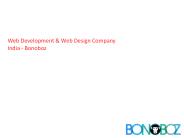 Web Development & Web Design Company India | Bonoboz