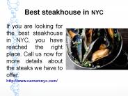 Best steakhouse in nyc