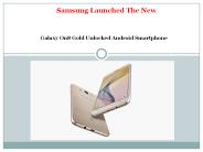 Samsung Galaxy On8 Gold Unlocked Android Smartphone