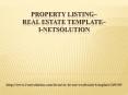 Property Listing - Real Estate Template –i-Netsolution PowerPoint PPT Presentation
