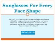 Sunglasses for every face shape