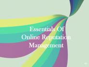 Essentials Of Online Reputation Management
