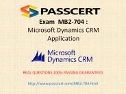 Microsoft MB2-704 exam practice test