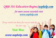 QRB 501 Education Begins uophelp.com
