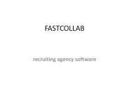 recruiting agency software - fastcollab