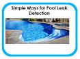 Simple Ways for Pool Leak Detection PowerPoint PPT Presentation