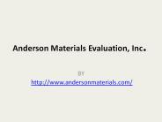 Anderson Materials Evaluation, Inc.