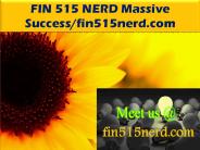 FIN 515 NERD Massive Success/fin515nerd.com