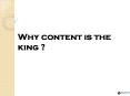 Why content is the king PowerPoint PPT Presentation