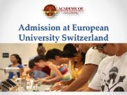 Admission at European University Switzerland