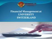 Financial Management at UNIVERSITY Switzerland