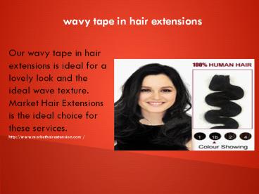 wavy tape in hair extensions