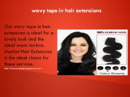 wavy tape in hair extensions