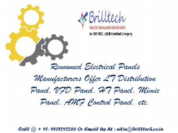 Power Distribution Panel Manufacturer