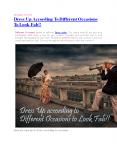 Dress Up according to Different Occasions to Look Fab!! PowerPoint PPT Presentation