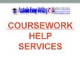 Coursework Help Services PowerPoint PPT Presentation
