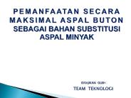 TEKNOLOGI ASPAL BUTON