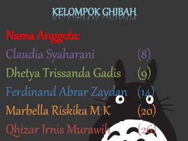 Powerpoint Materi Kelas 8 tentang perilaku tercela (GHIBAH)