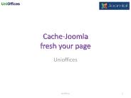 Joomla Cache process
