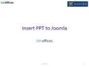 Joomla and PPT