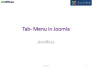 Joomla Tab in Menu