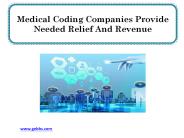 Medical Coding Companies Provide Needed Relief and Revenue